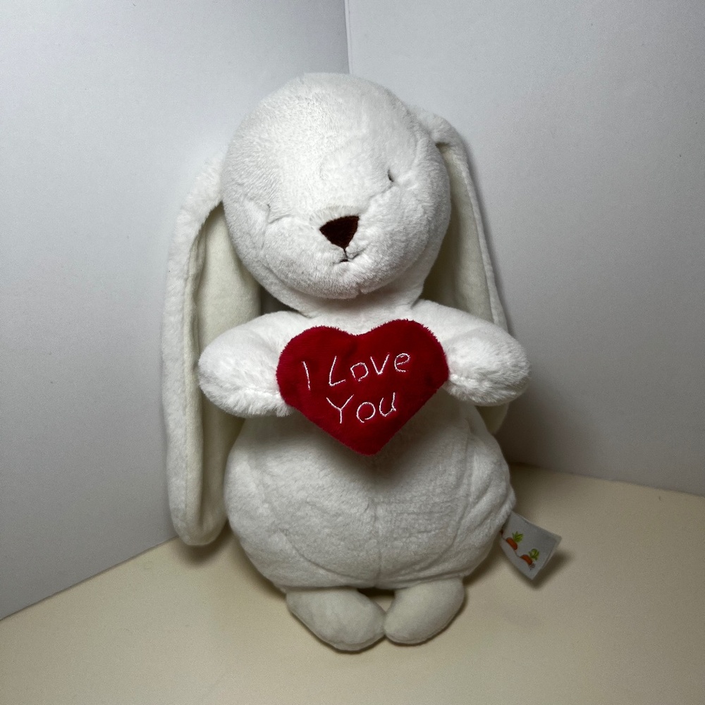 The Cottage Collective Hand Crafted Bunnies By The Bay 'I Love You" Heart Bunny